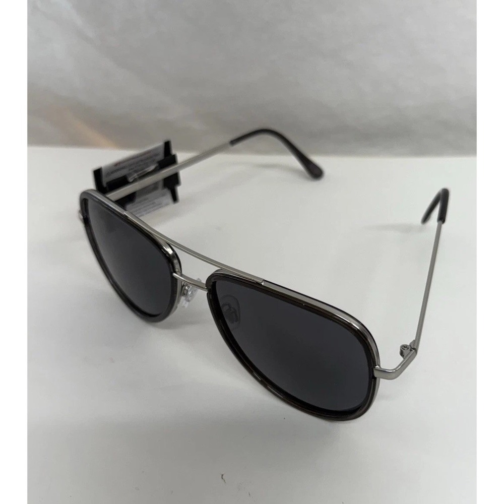 Men's Dockers Stylish Black/ Silver tone Polarized Sunglasses New
